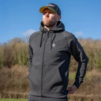 Matrix Charcoal Marl Zip Hoodies